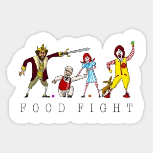 Food Fight Sticker